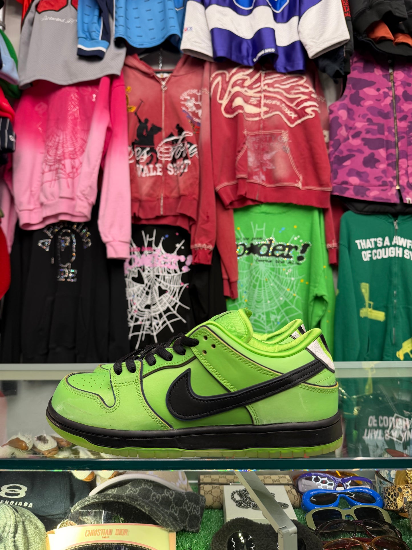 DUNK LOW SB POWERPUFF GIRLS BUTTERCUP (PRE-OWNED W/ BOX)
