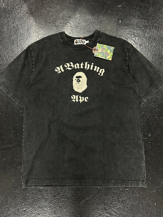 BAPE ACID WASH BLACK TEE (BRAND NEW)