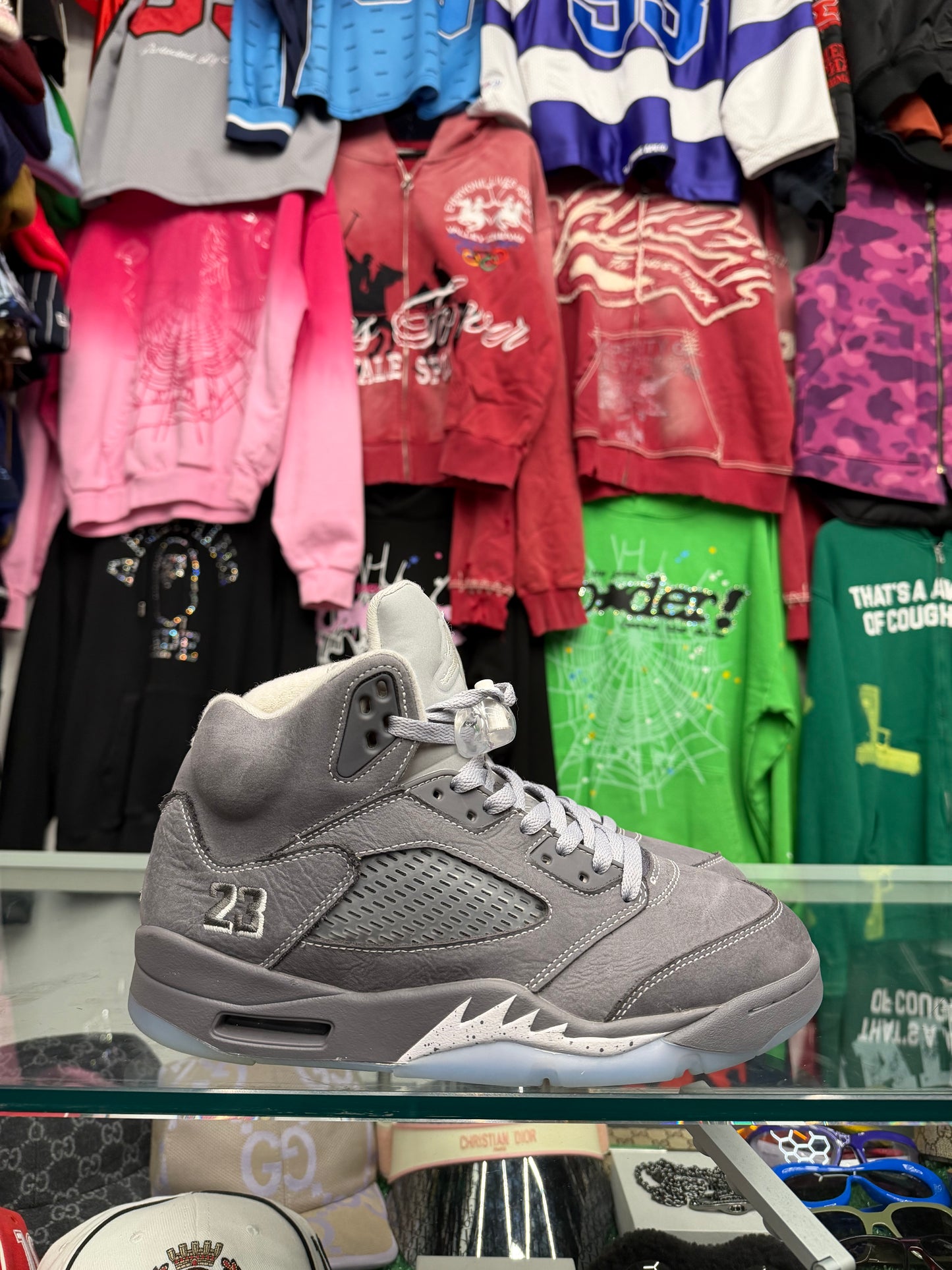 JORDAN 5 WOLF GREY (PRE-OWNED W/ BOX)