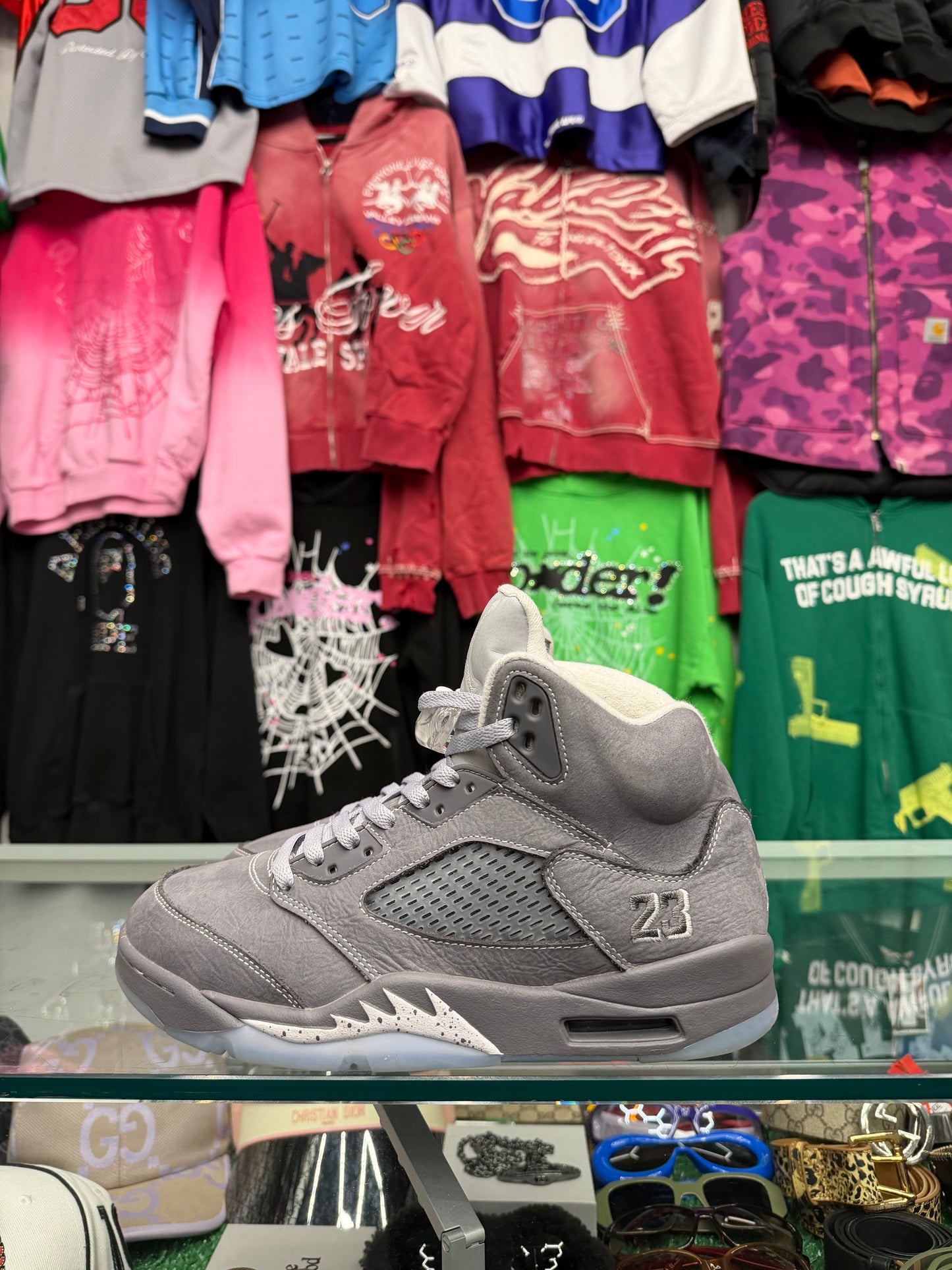 JORDAN 5 WOLF GREY (PRE-OWNED W/ BOX)