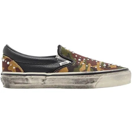 VANS PREMIUM CLASSIC SLIP ON PEARLIZED PACK - CAMO BLACK (BRAND NEW)