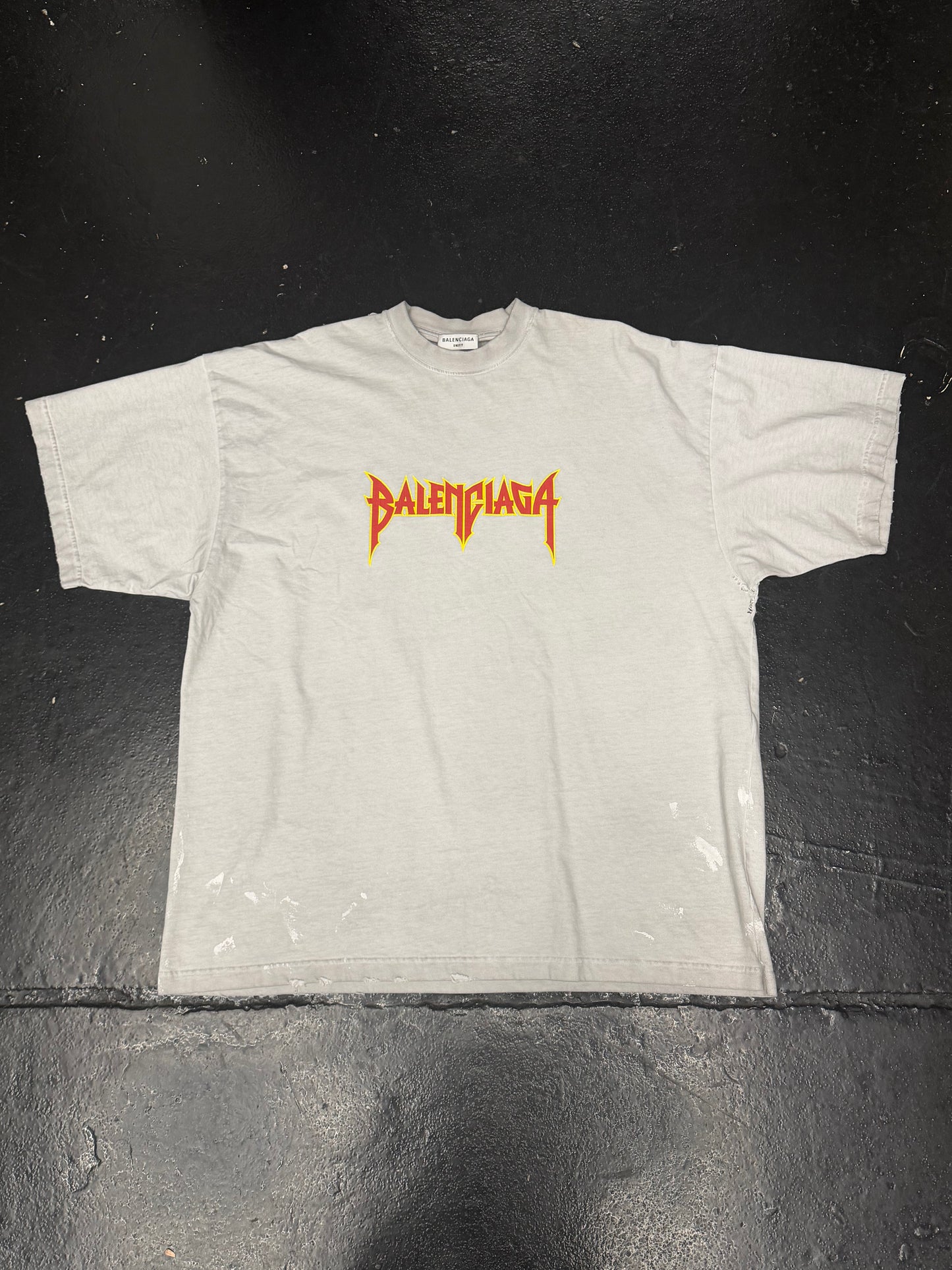 BALENCIAGA METAL LOGO T-SHIRT (PRE-OWNED)