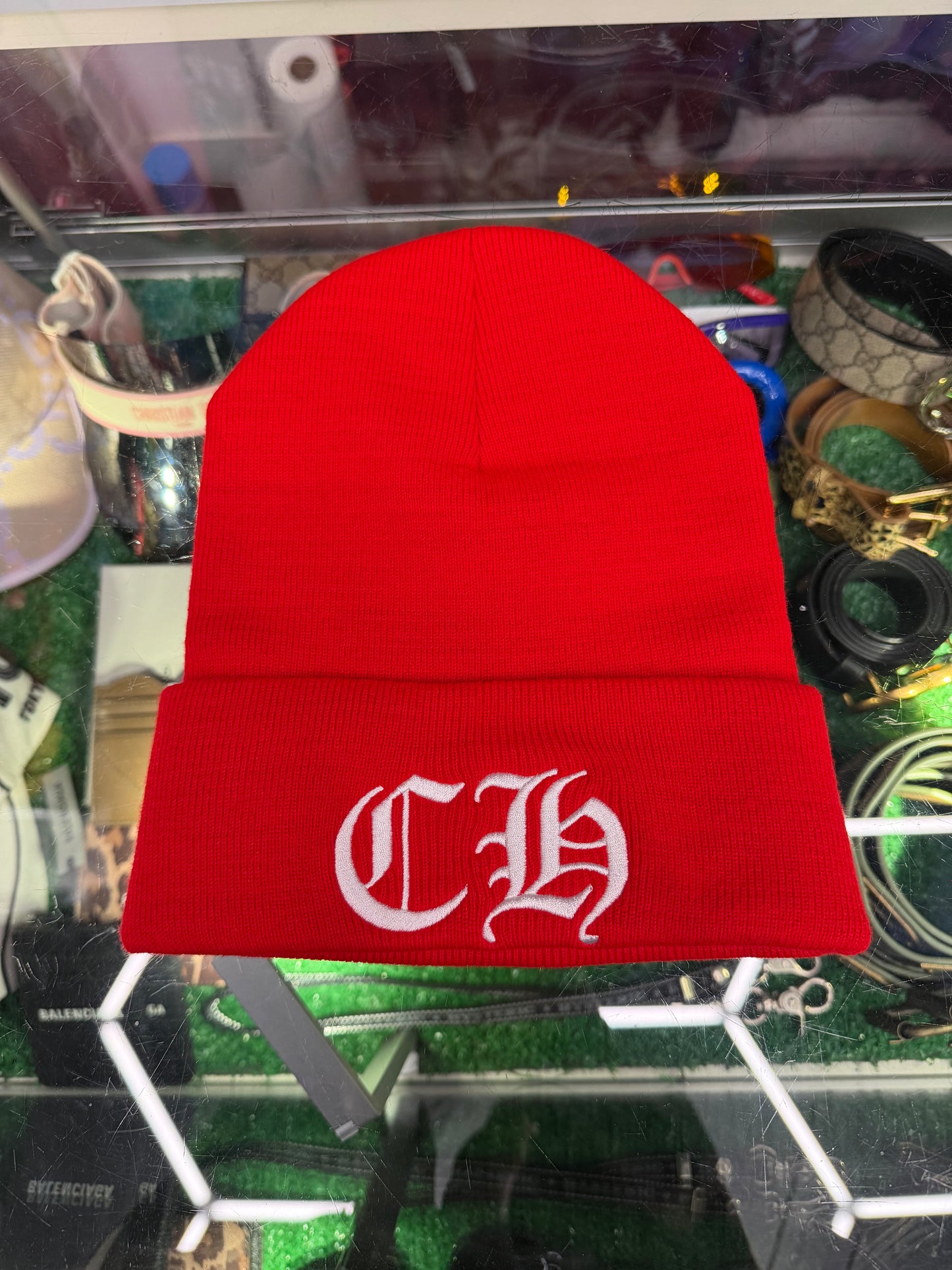 CHROME HEARTS CH LOGO BEANIE (BRAND NEW)