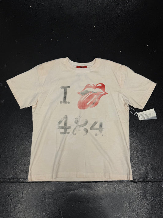 424 I LOVE 424 TONGUE SALT WHITE TEE