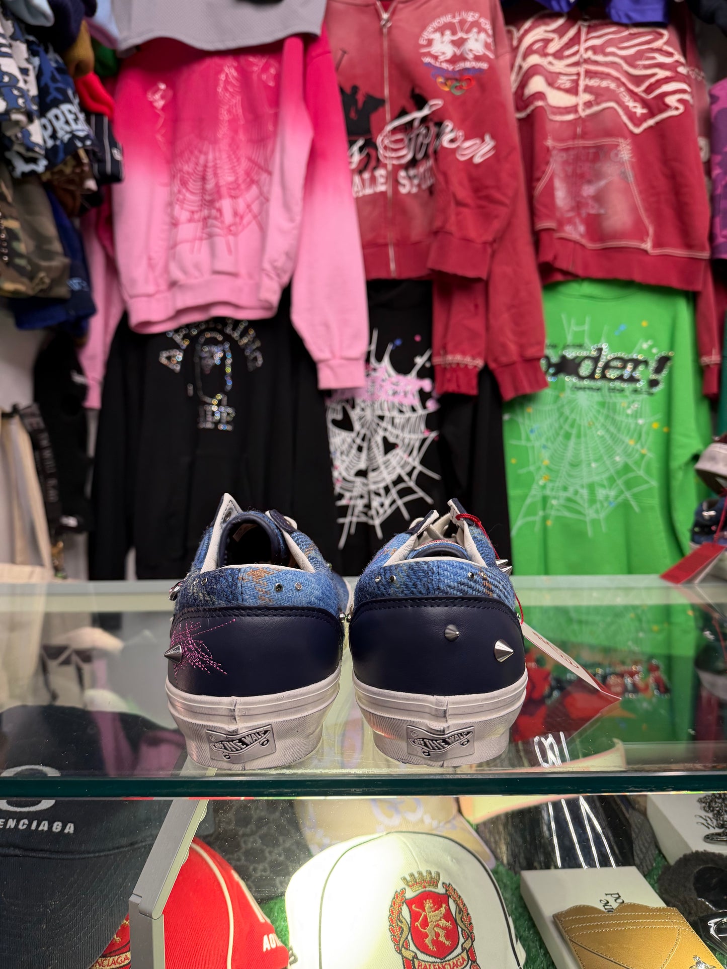 VANS PREMIUM LX OLD SKOOL HARRIS TWEED NAVY BLUE (BRAND NEW)
