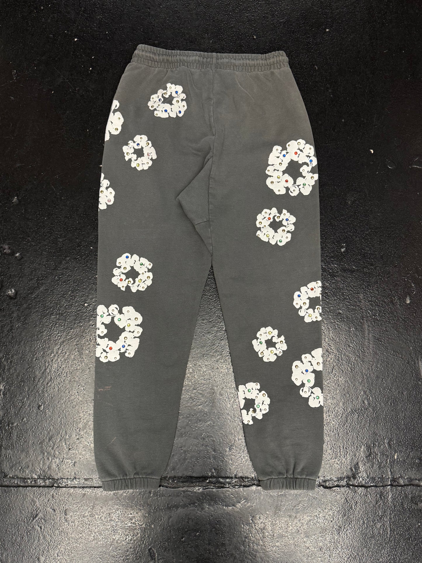 DENIM TEARS RHINESTONE COTTON WREATH SWEATPANTS (PRE-OWNED)