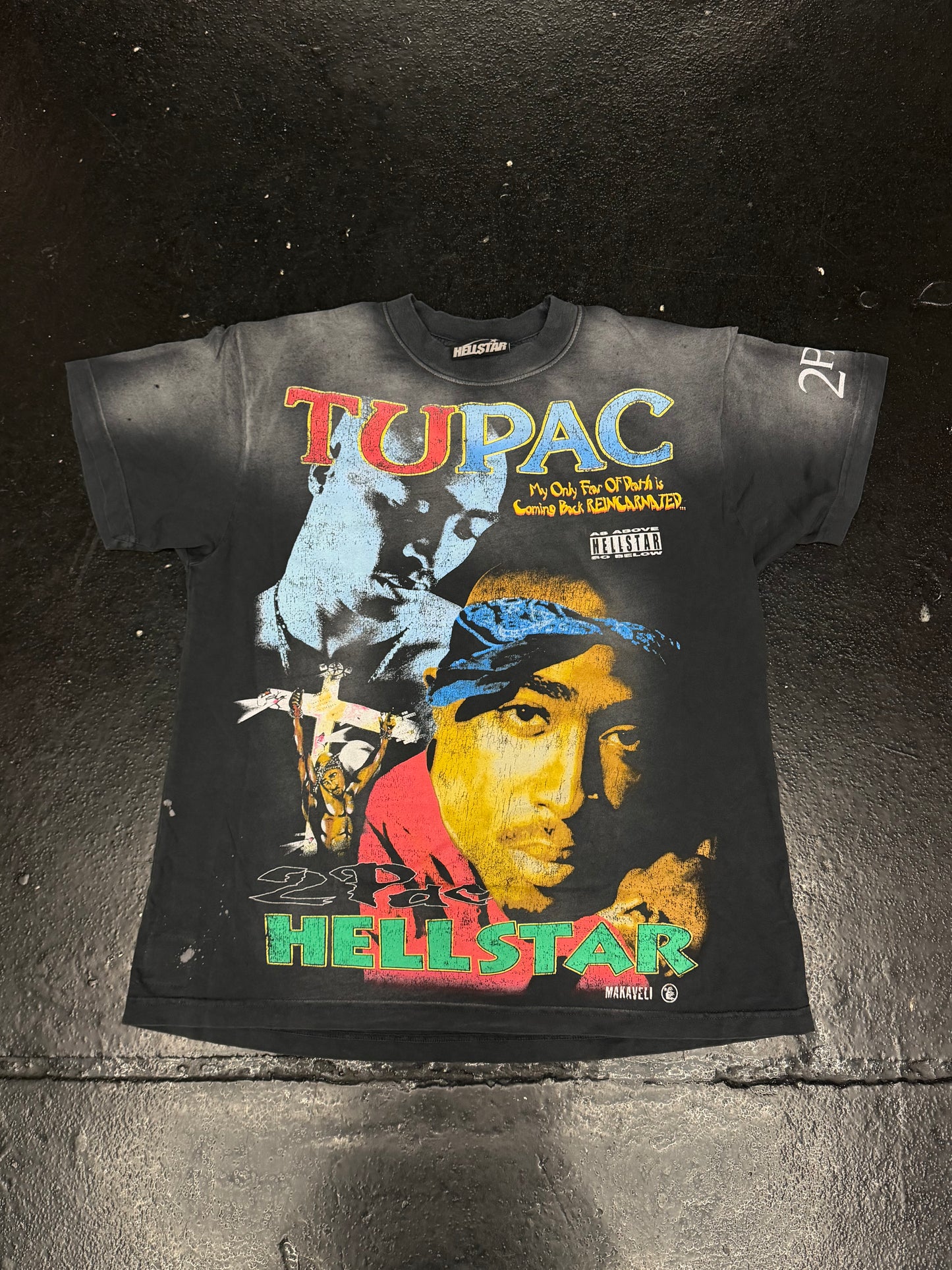 TUPAC X HELLSTAR COMPLEX CON EXCLUSIVE RAP TEE (BRAND NEW)