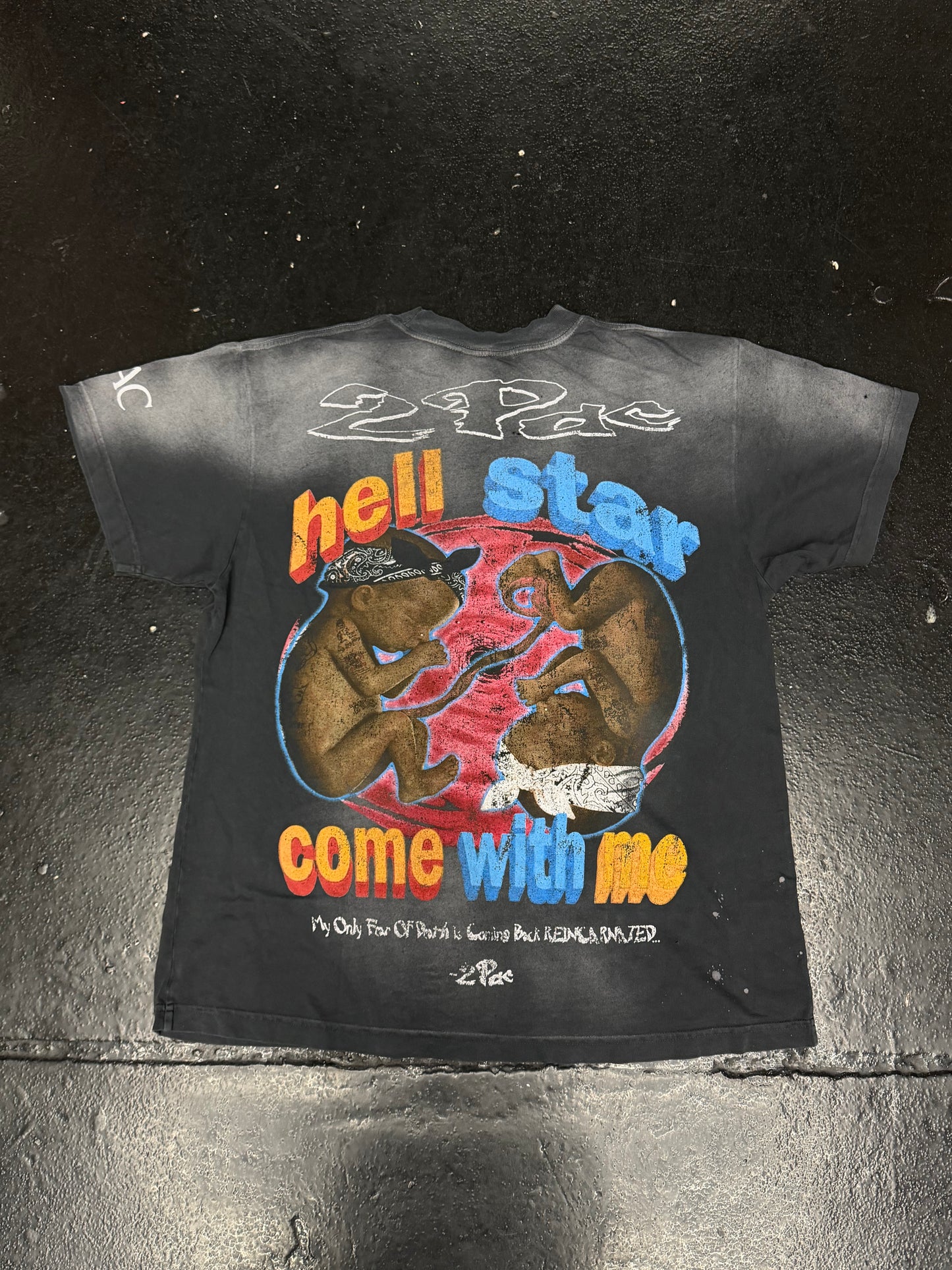 TUPAC X HELLSTAR COMPLEX CON EXCLUSIVE RAP TEE (BRAND NEW)