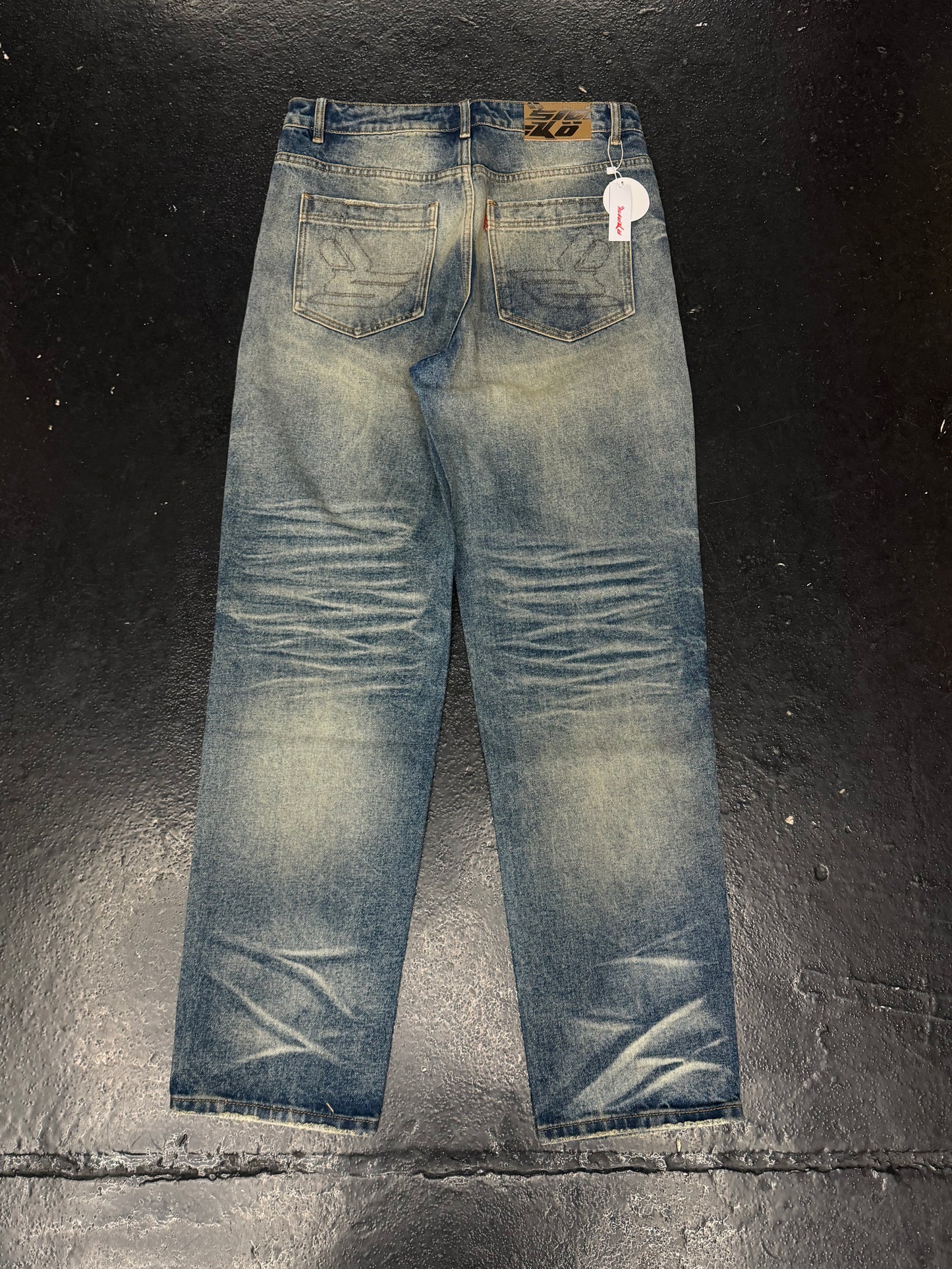 SICKO BORN FROM PAIN CHAIN STITCHED LOGO DENIM (BRAND NEW)