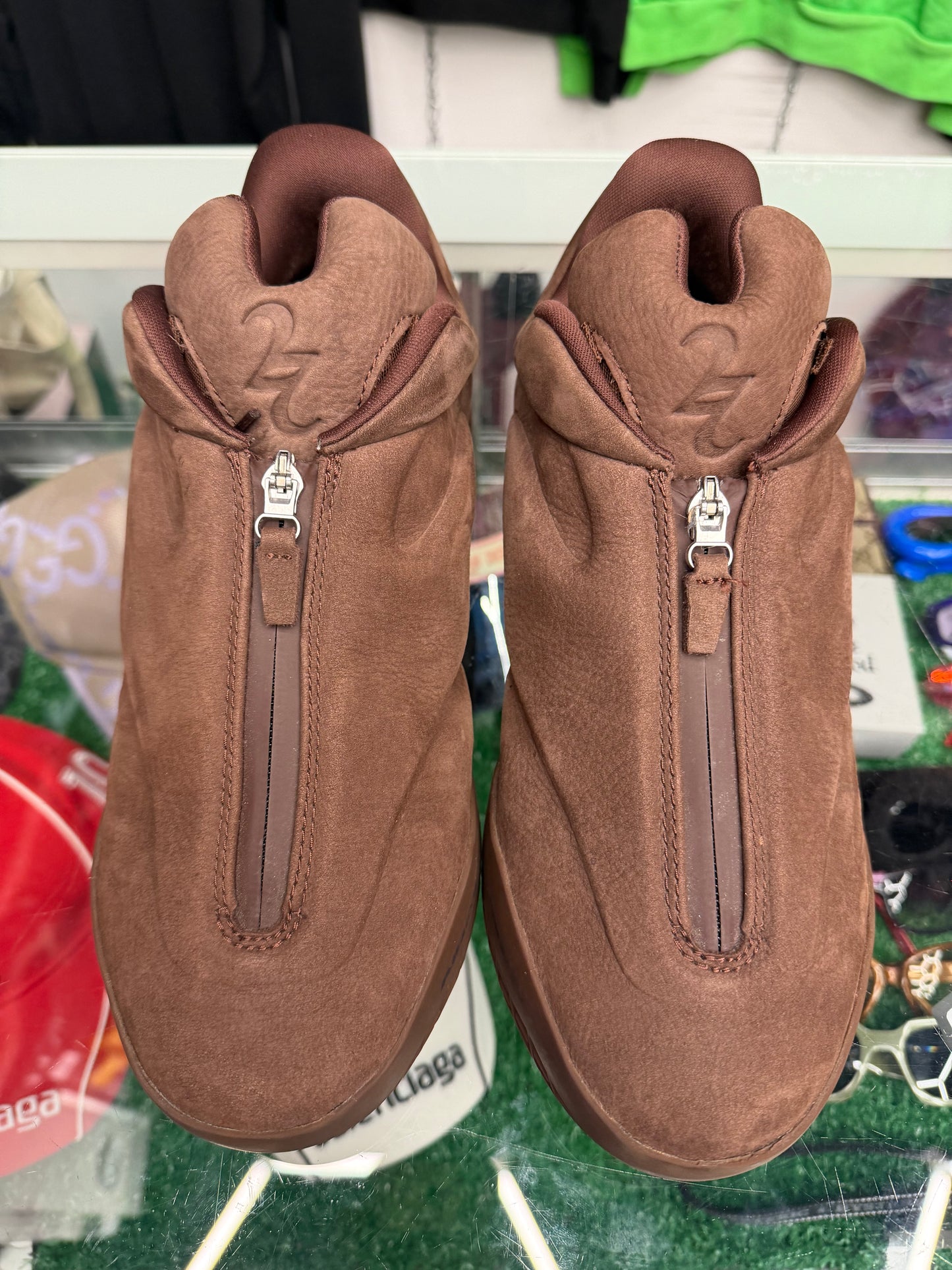 SHAI 001 CONVERSE BROWN VELVET (PRE-OWNED W/ BOX)