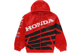 SUPREME HONDA X FOX RACING PUFFY ZIP UP JACKET (BRAND NEW)