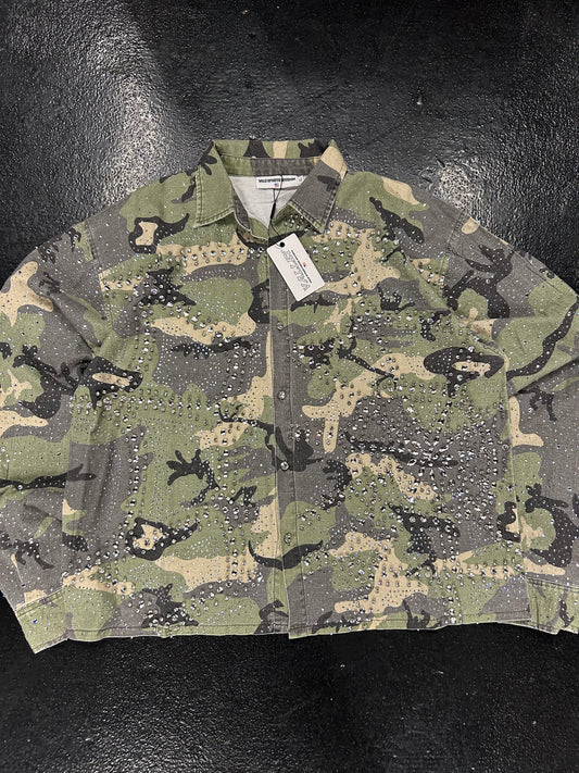 VALE SPORTS DIVISION CAMO SOULJA BUTTON UP (BRAND NEW)