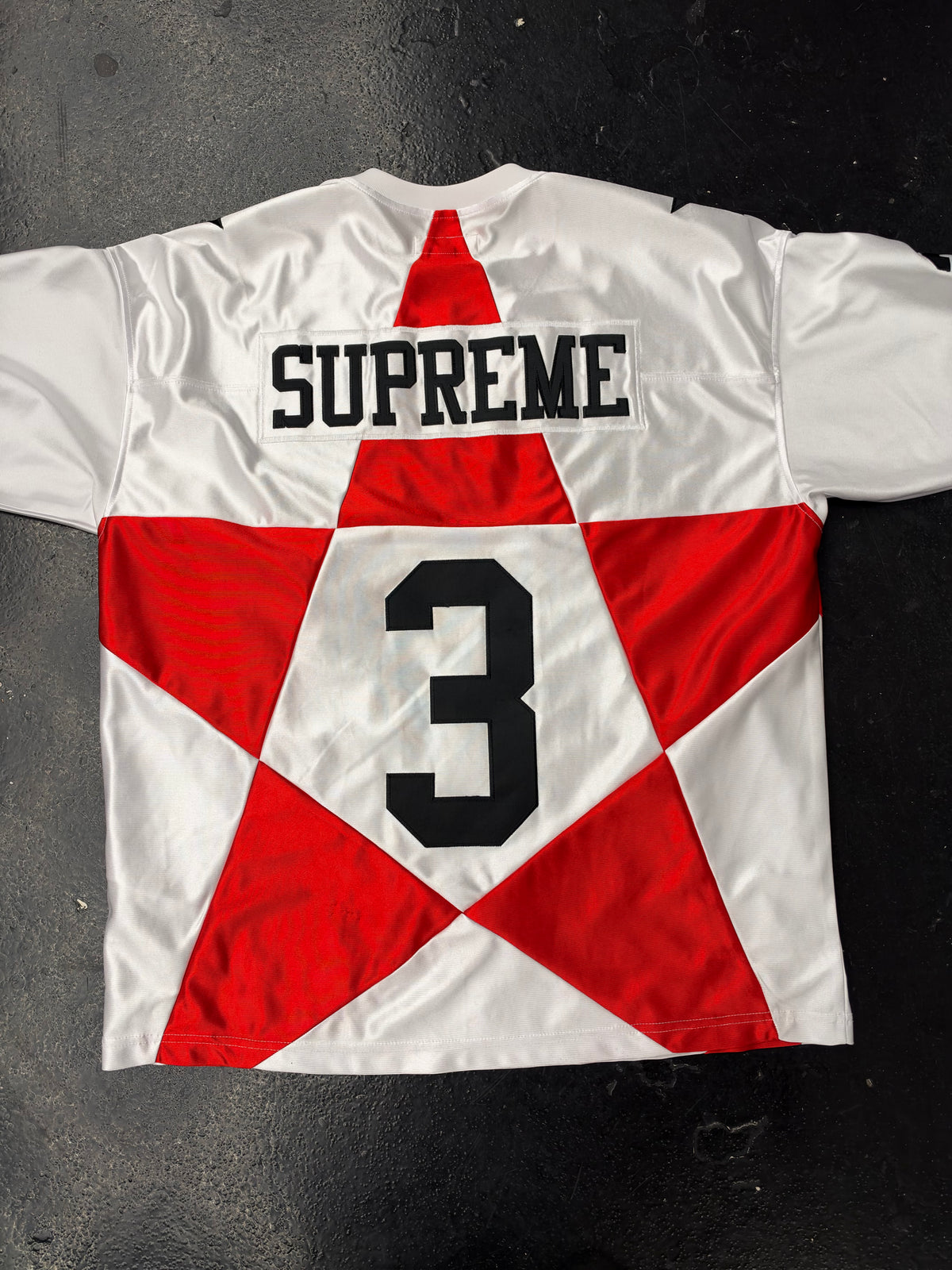 SUPREME STAR FOOTBALL JERSEY WHITE (PRE-OWNED)