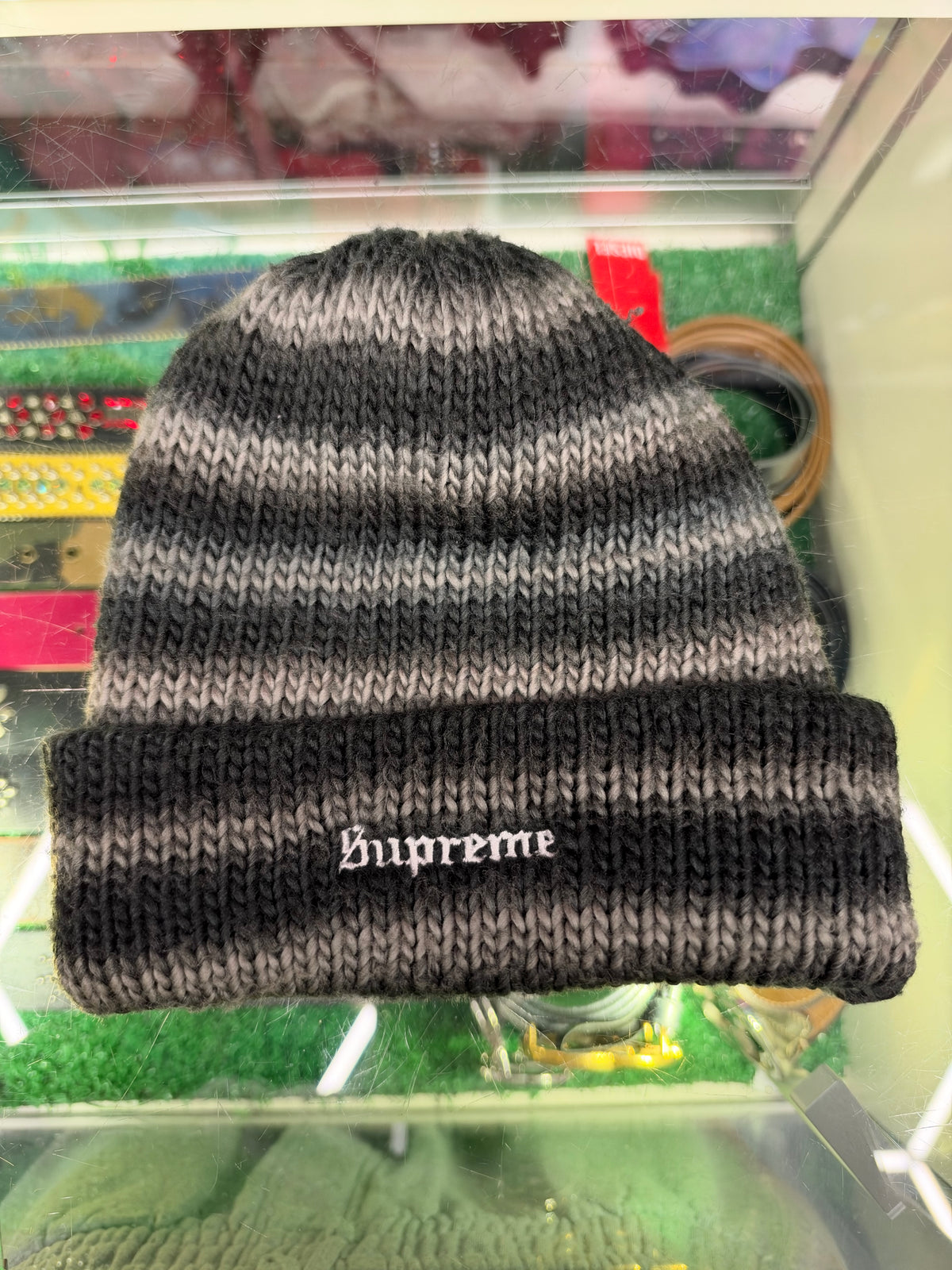 SUPREME OMBRÉ STRIPE BEANIE (PRE-OWNED)