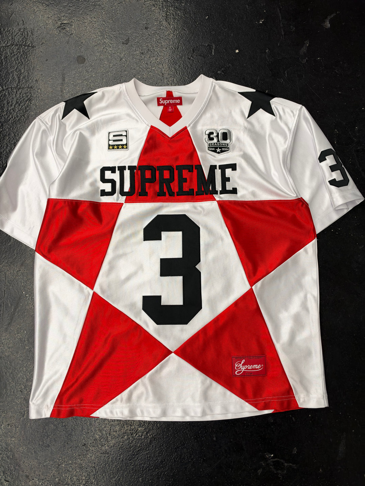 SUPREME STAR FOOTBALL JERSEY WHITE (PRE-OWNED)