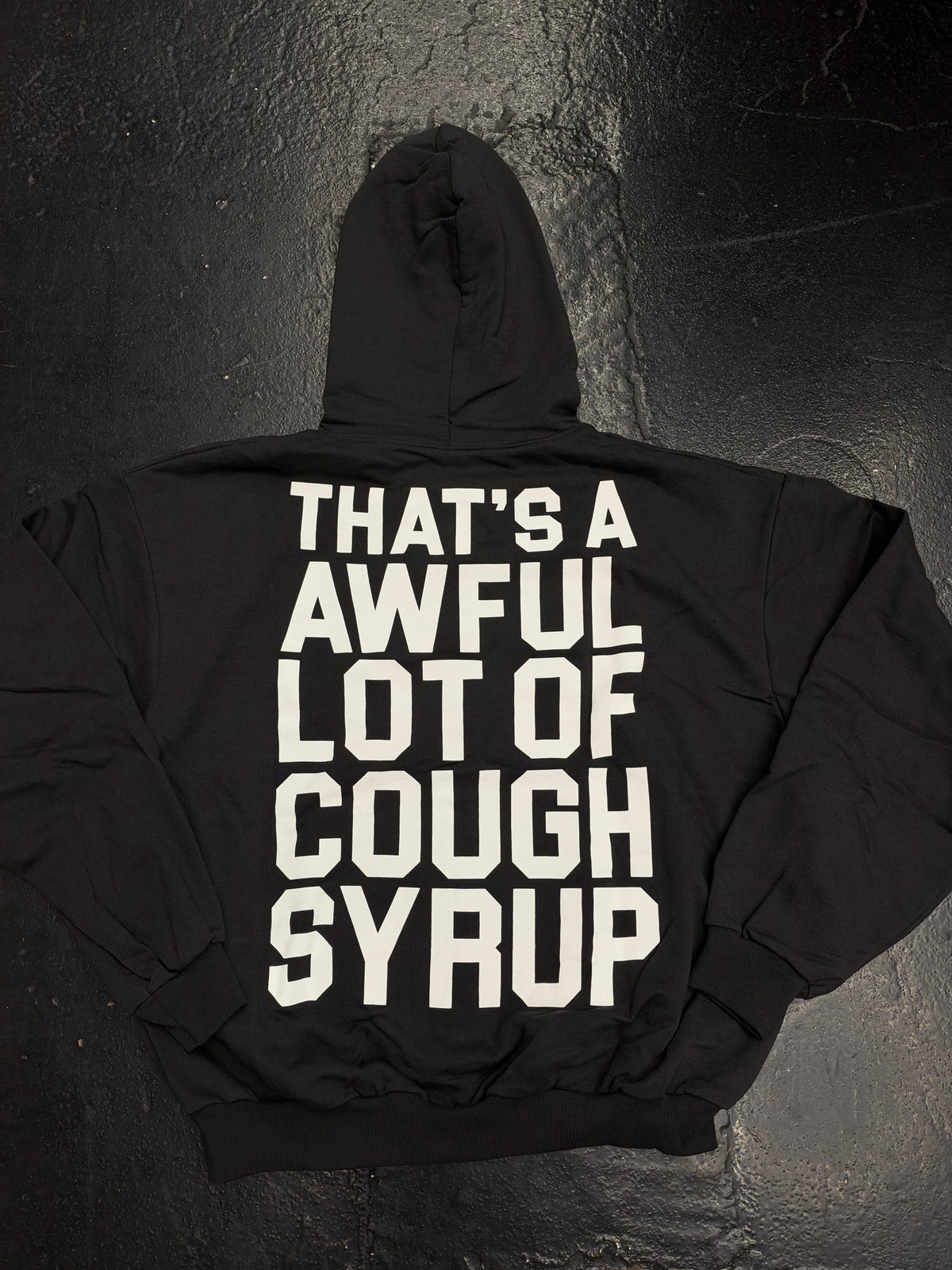 THATS A AWFUL LOT OF COUGH SYRUP ALOCS CLASSIC ZIP UP “BLACK” (BRAND NEW)
