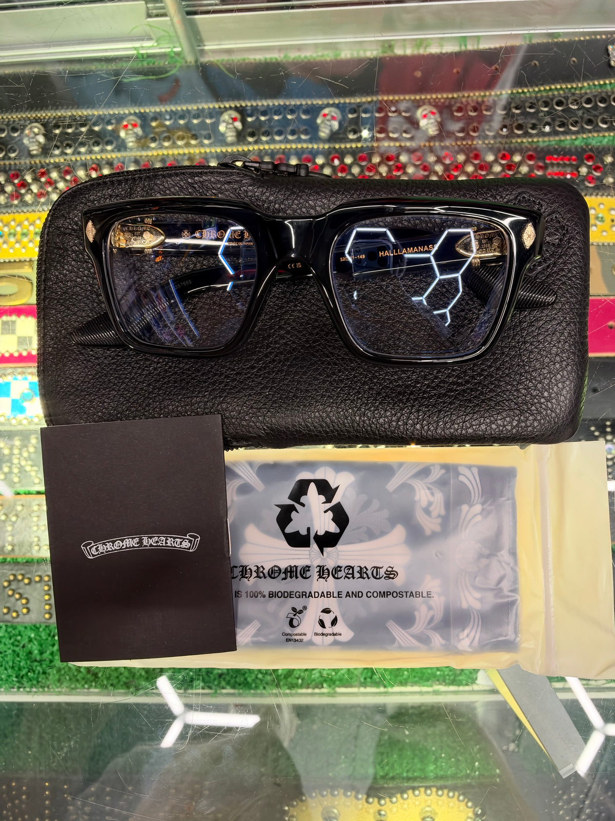 CHROME HEARTS BLACK HALLAMANASS GLASSES (BRAND NEW)