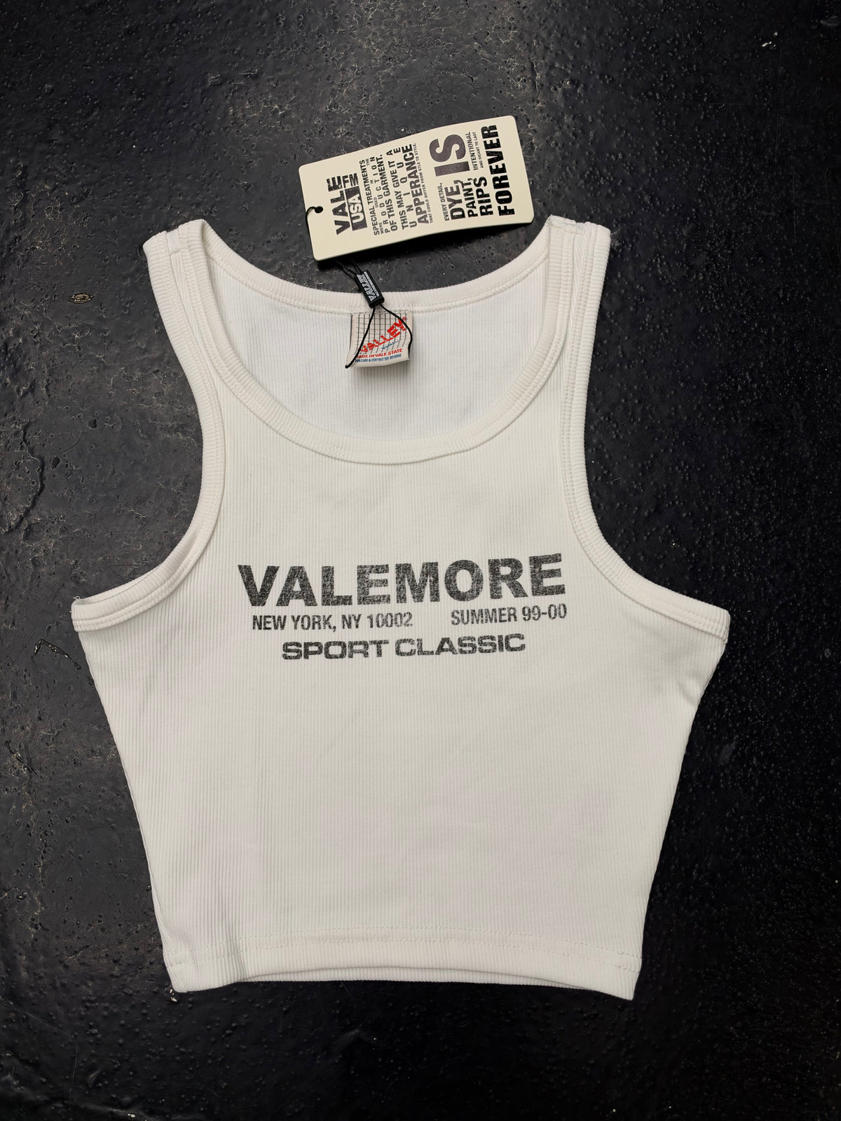 VALE FOEVER WOMENS SPORT CLASSIC WHITE TANK (BRAND NEW)