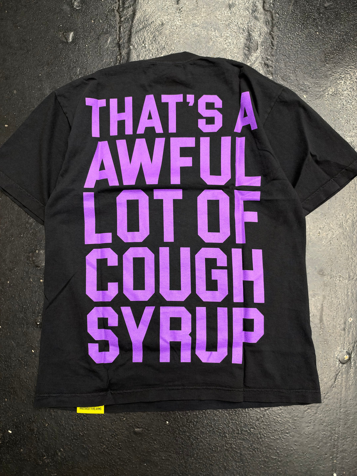 THATS A AWFUL LOT OF COUGH SYRUP ALOCS SCREAM TEE “BLACK” (BRAND NEW)